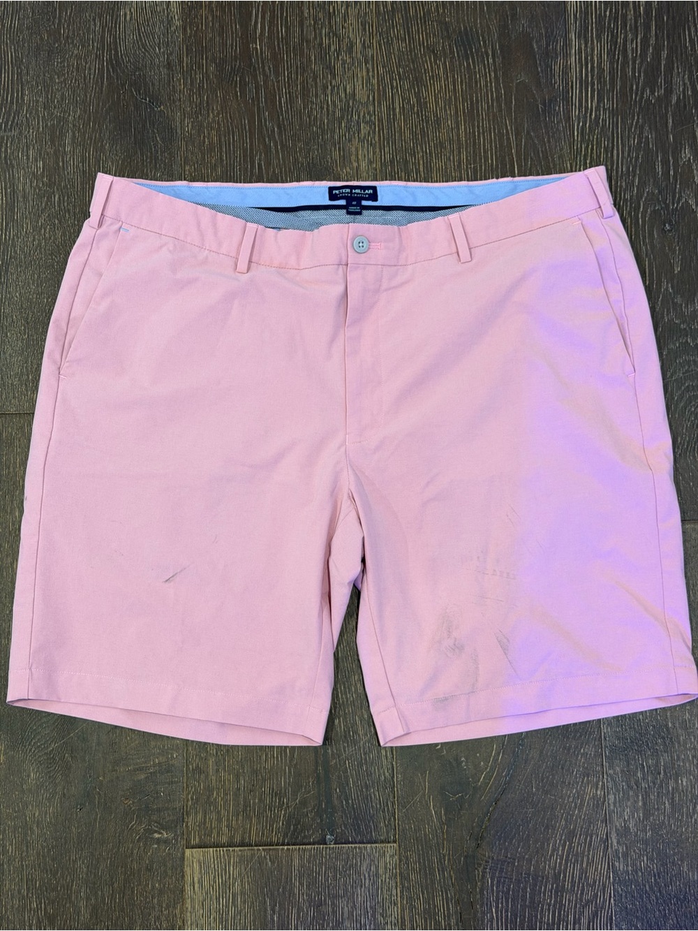 Peter Millar Light Pink Men’s Flat Front Chino Shorts